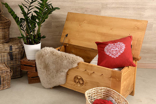 banc coffre multifonctionnel en pin