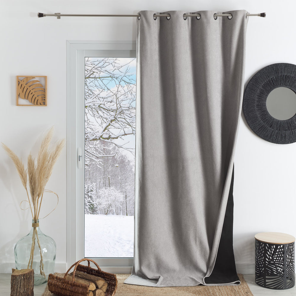Rideau KONFOR Gris Perle 140x260