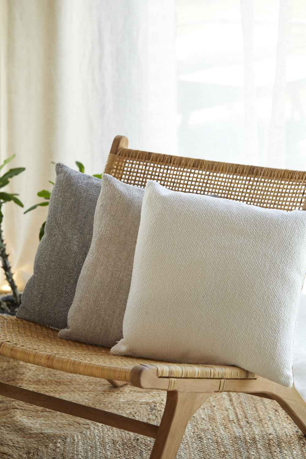 Coussin Highland gris 45x45cm