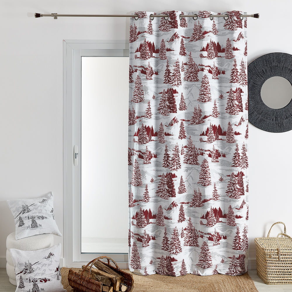 Rideau Neve Bordeaux  140x260