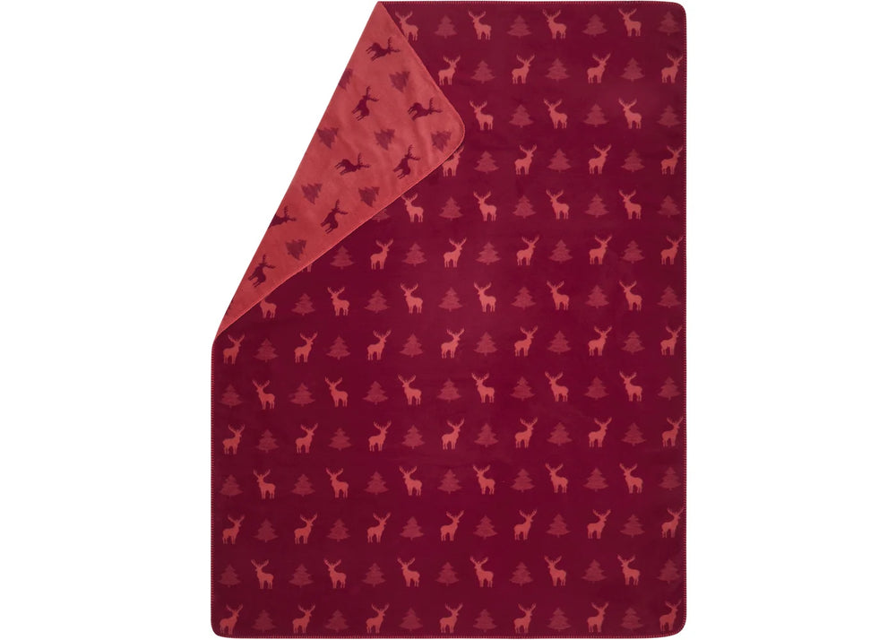 Plaid SAVONA 200x150 cm foret et cerfs