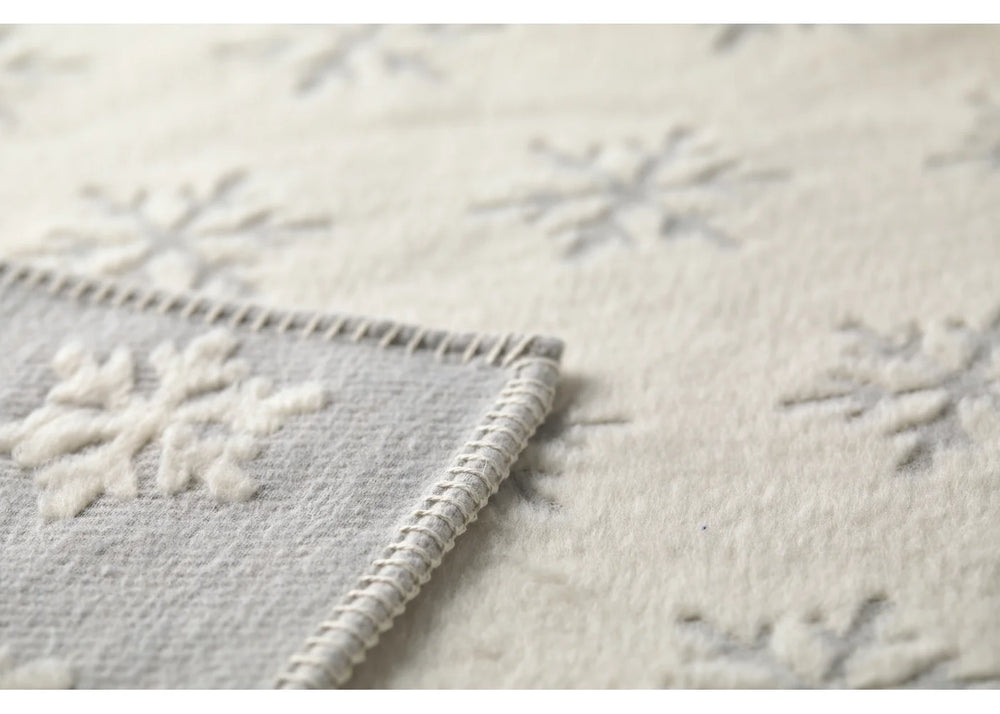 Plaid CARLA 200x135cm snowflake gris