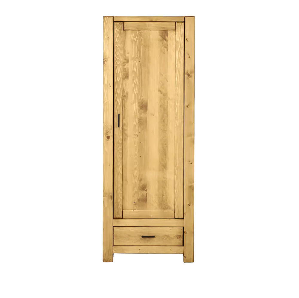 Bonnetière Dibona une porte un tiroir en bois massif