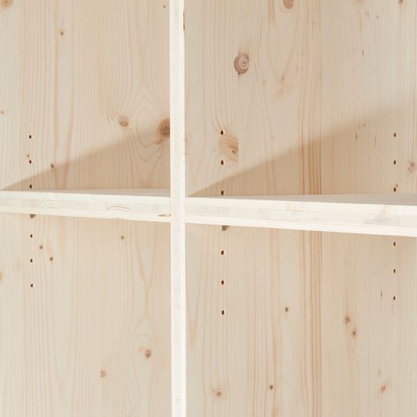 Cube de rangement pin brut 10 niches