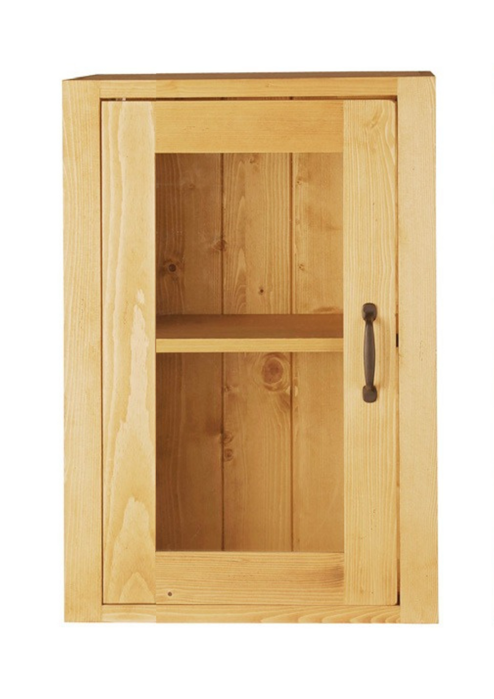 Meuble haut 1 porte vitrée 60cm ouverture gauche ARAVIS