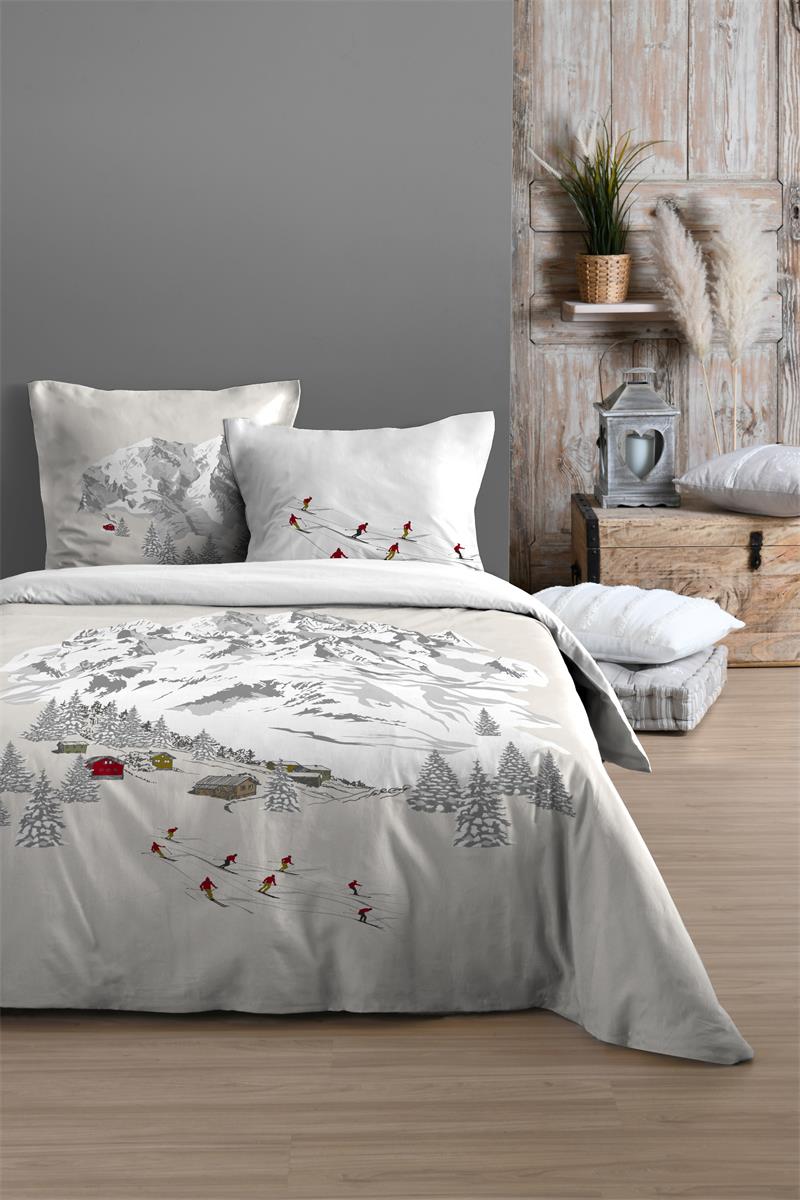 Housse de couette 260 x 240 cm Meribel ecru