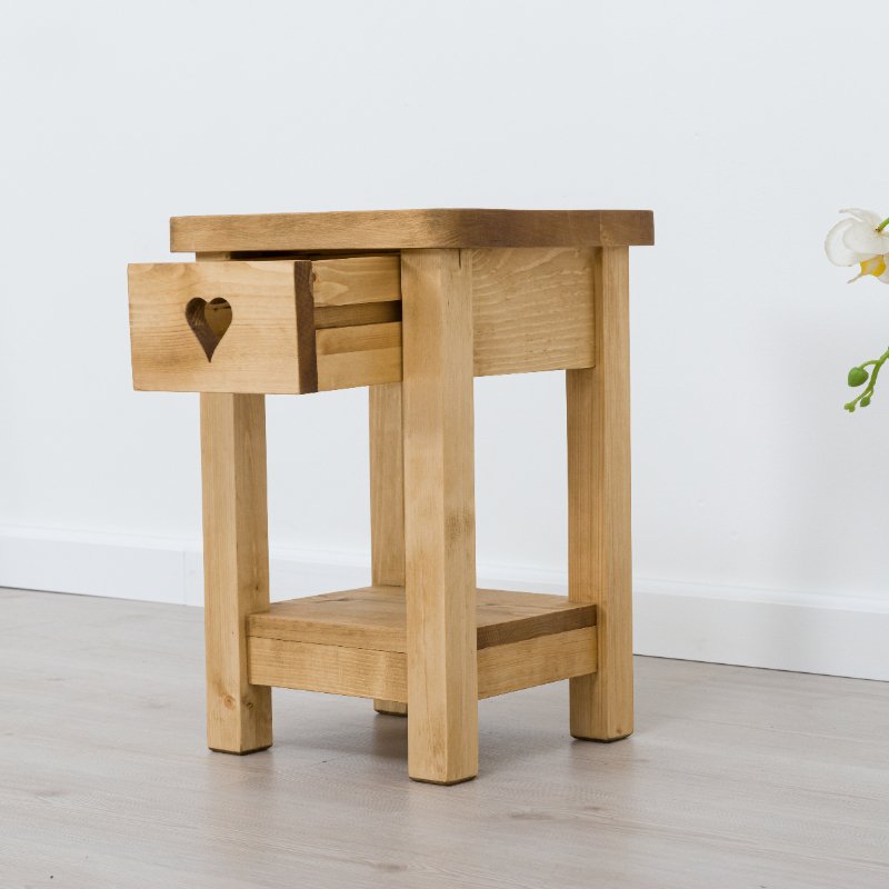 Table de chevet pin massif et coeur Terroir