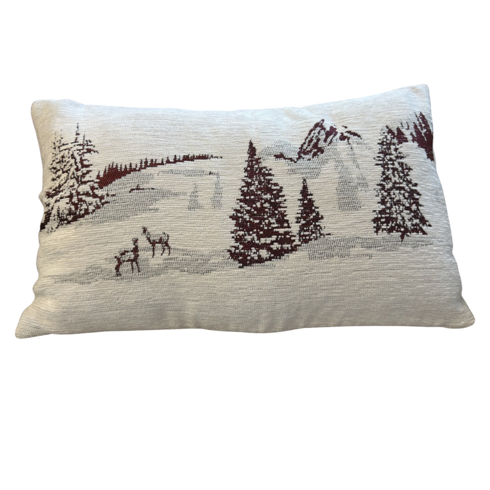 Coussin Neve Bordeaux 30x50cm