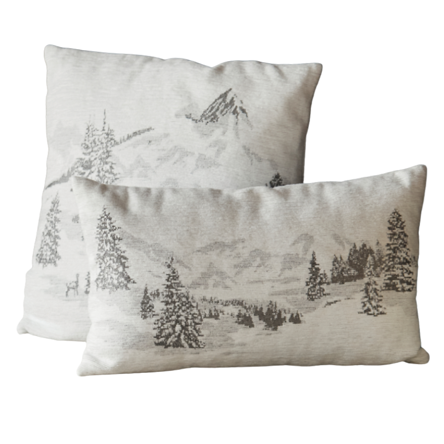 Coussin Neve Gris 30x50cm