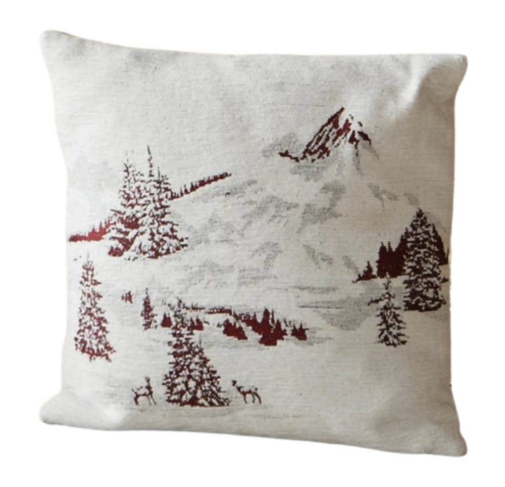 Coussin Neve Bordeaux 45x45cm