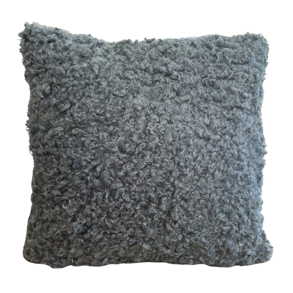Coussin Merinos gris souris 45x45cm