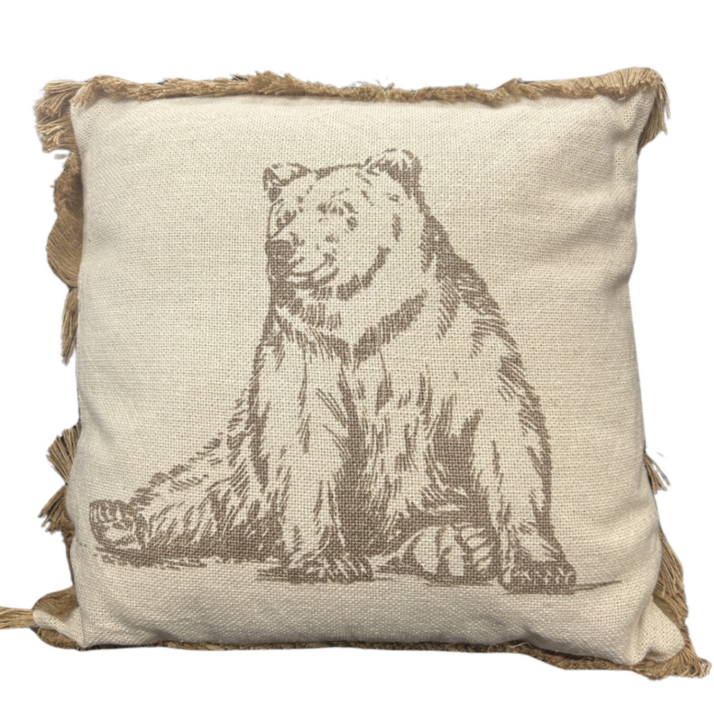 Coussin ours 40x40 cm