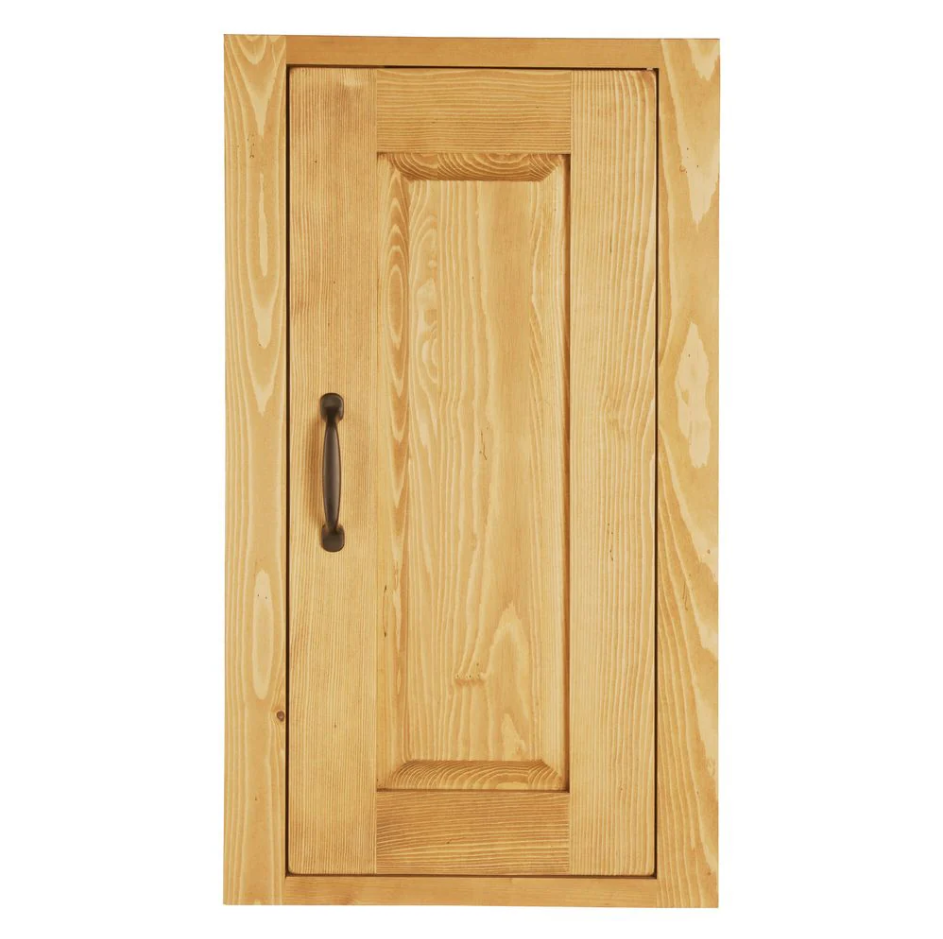 Meuble haut pin massif 40 cm 1 porte ouverture à droite Aravis