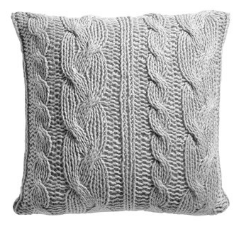 Coussin tricot Gris 40x40cm