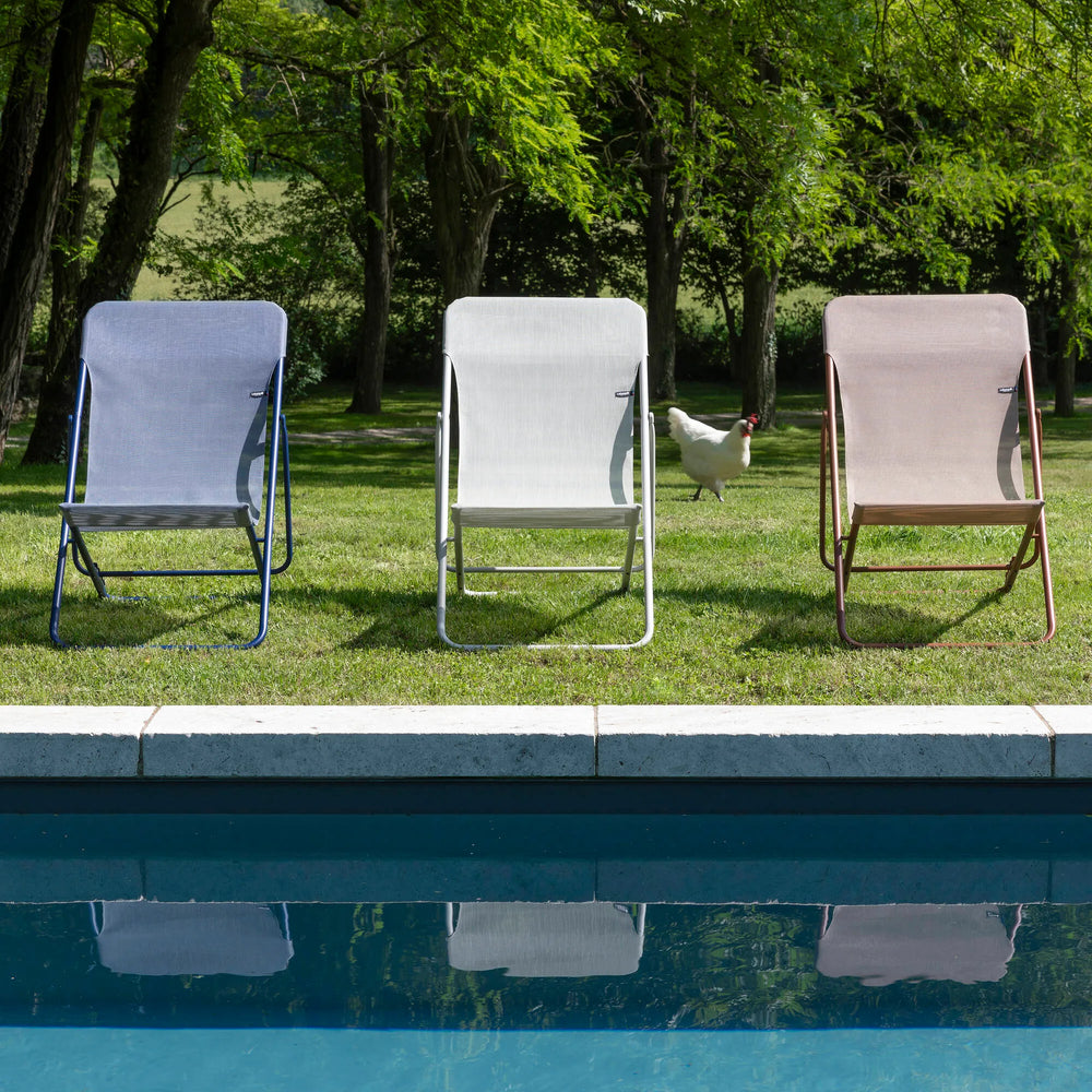 Transat pliants multi-positions Maxi Transat Batyline® Iso Beige Seigle tube Seigle