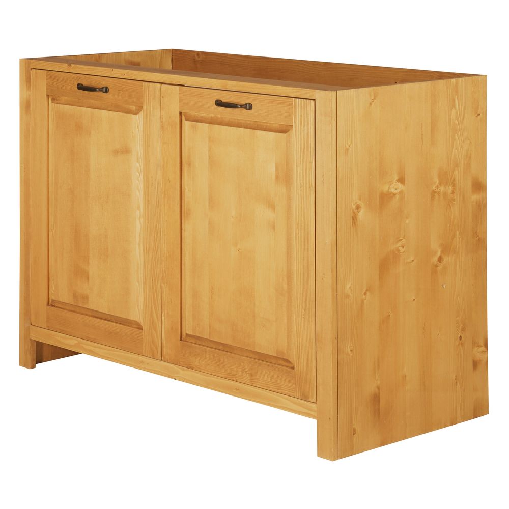 Meuble bas sous évier 120 cm 2 portes ARAVIS