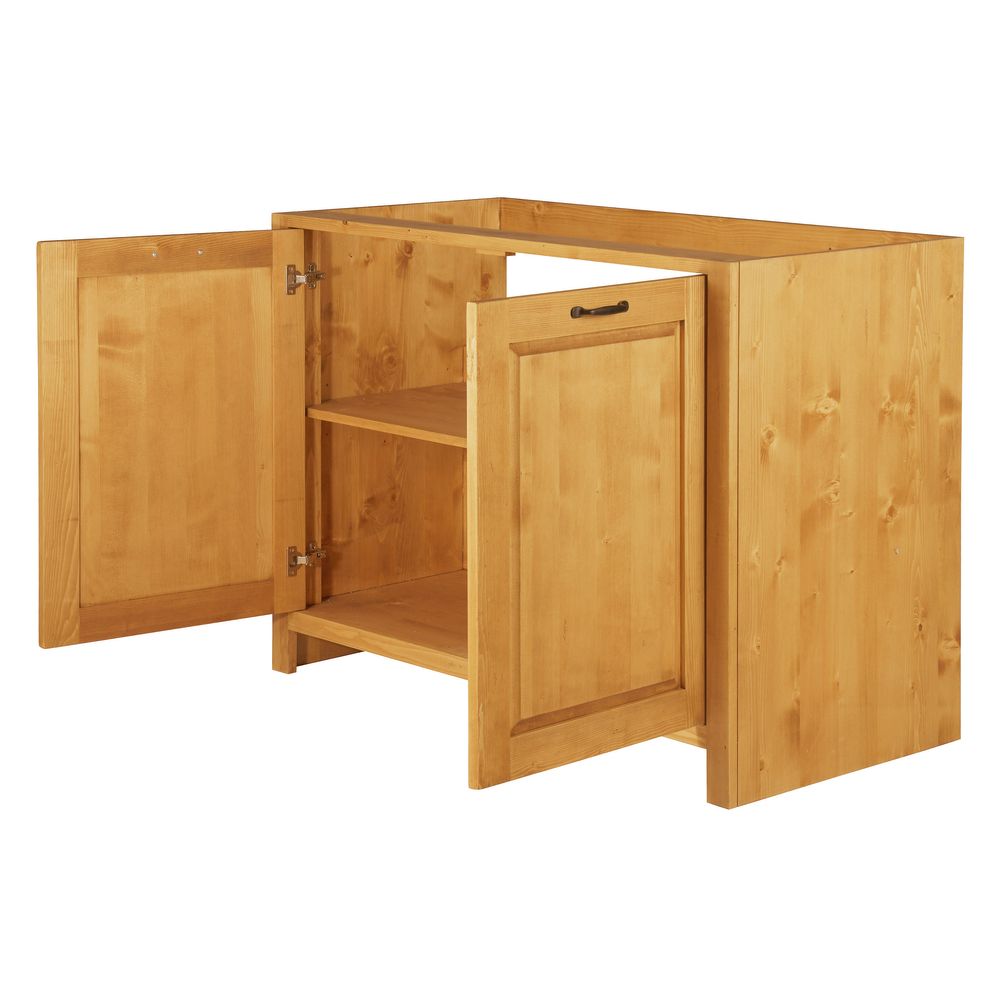 Meuble bas sous évier 120 cm 2 portes ARAVIS