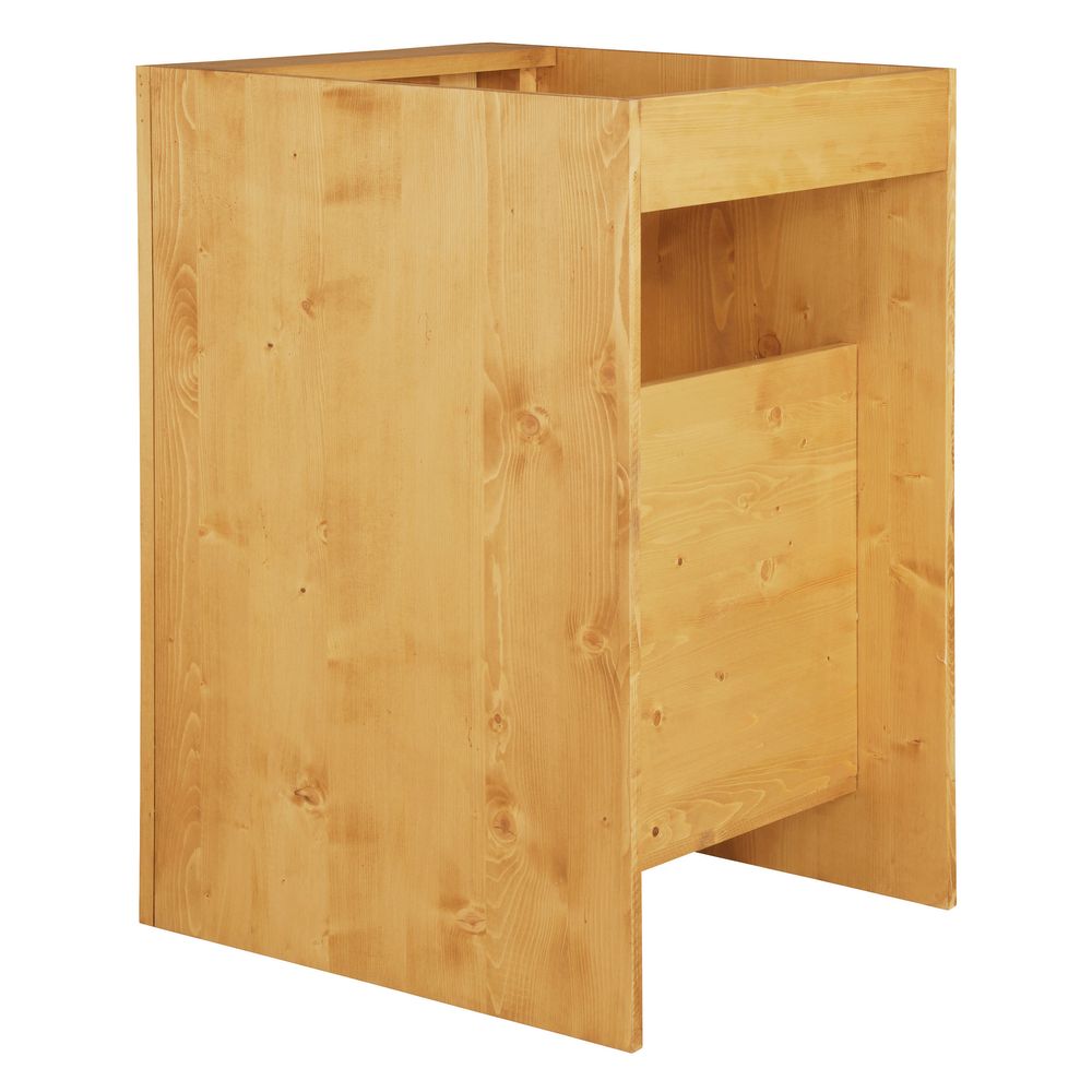 Meuble bas sous évier 60cm 1 porte ouverture à droite