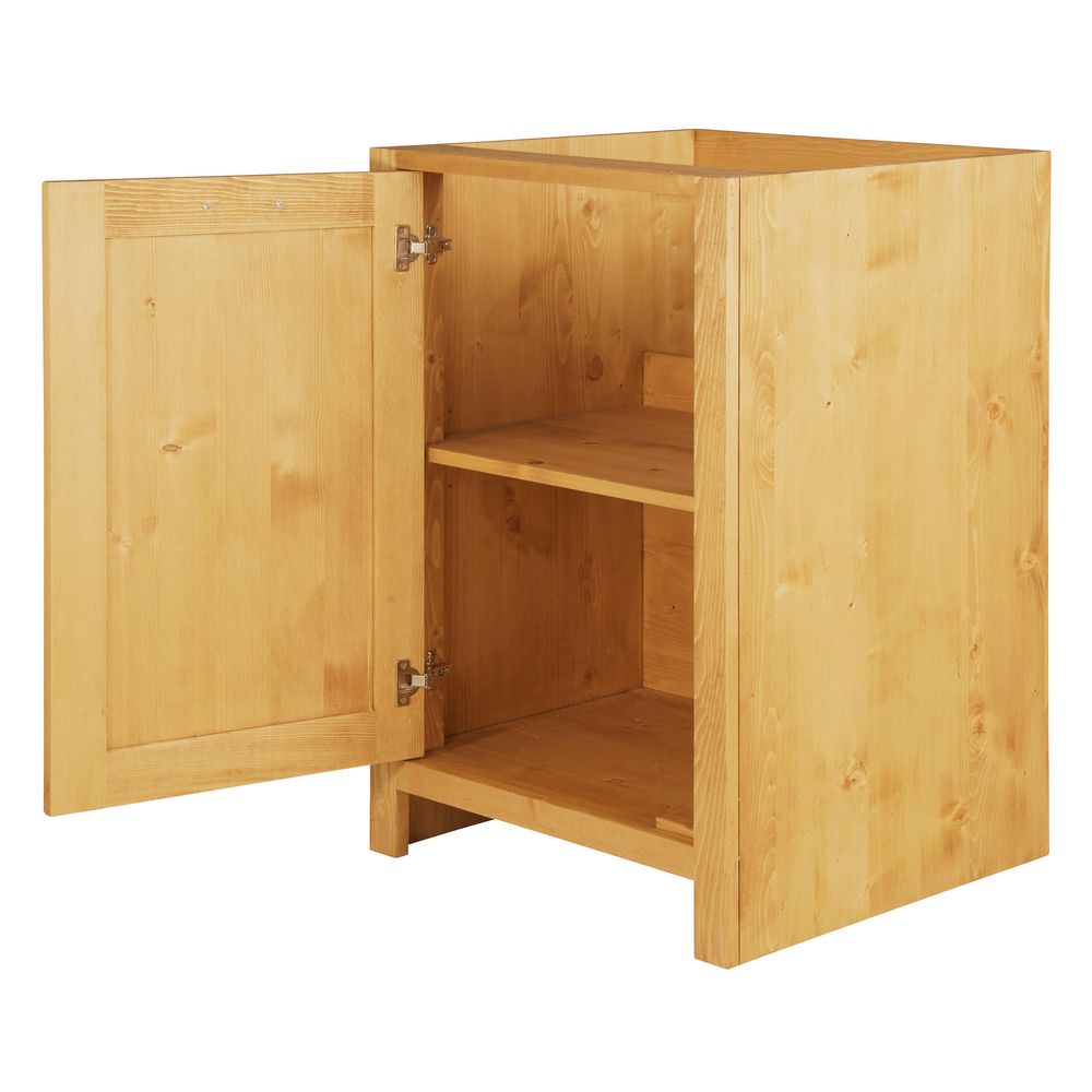 Meuble bas sous évier 60cm 1 porte ouverture à gauche