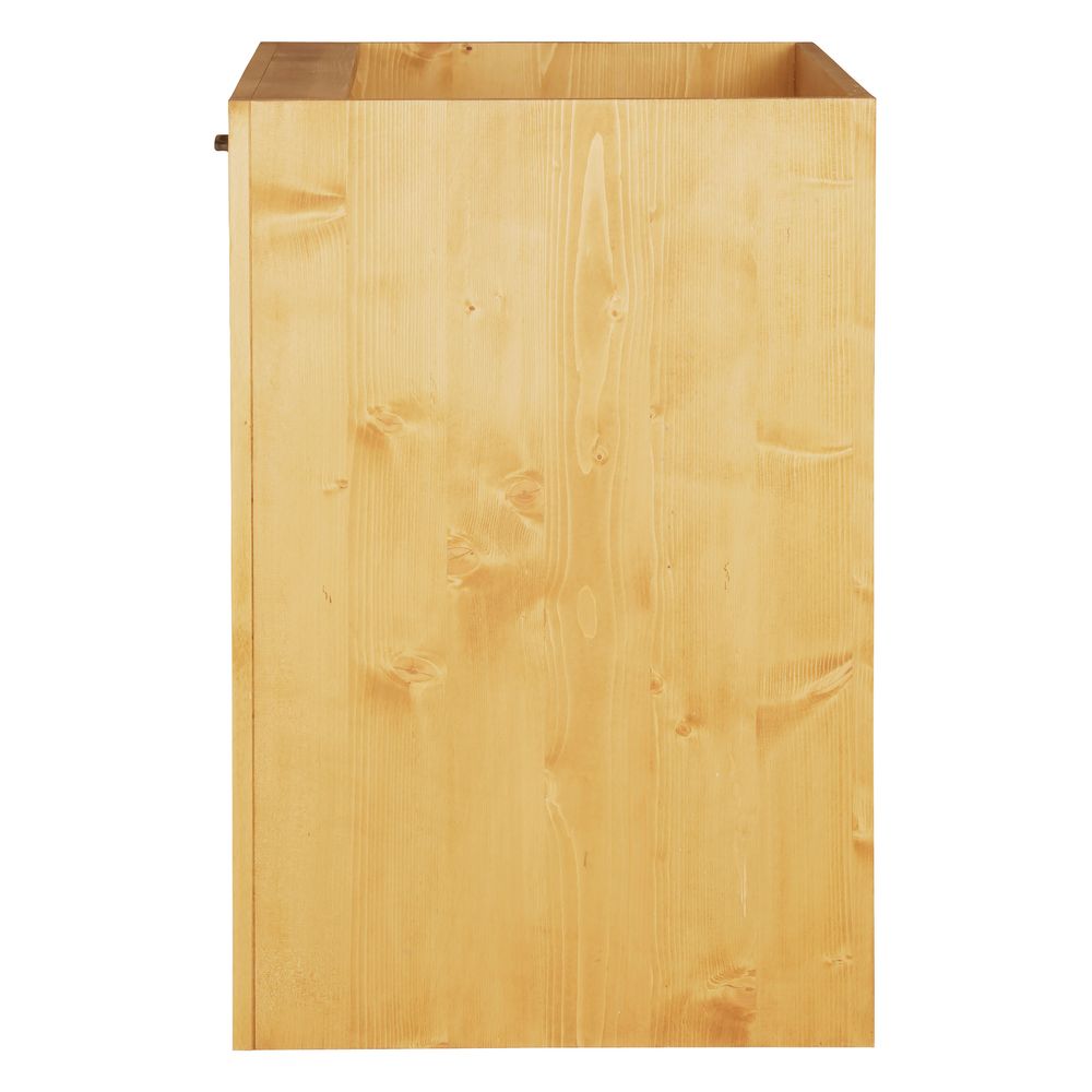 Meuble sous évier pin massif 80 cm 2 portes Aravis