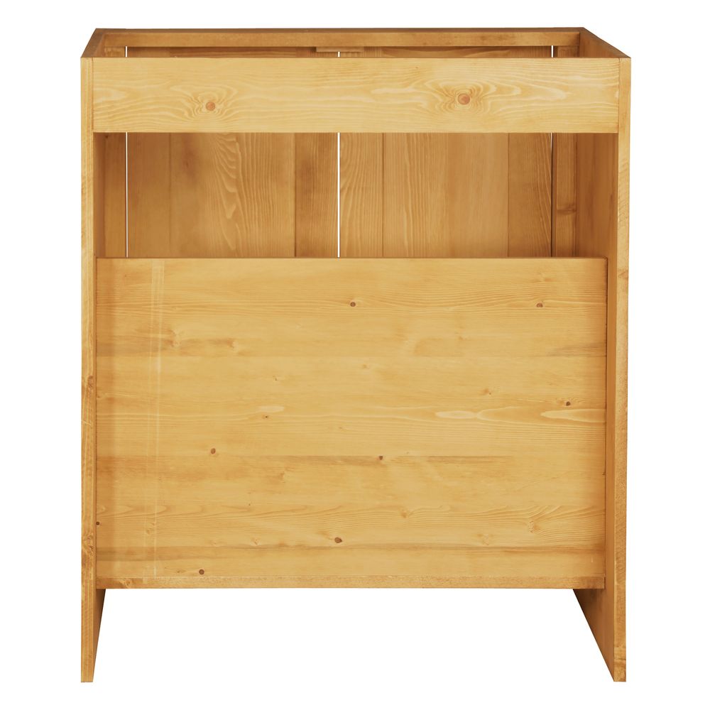 Meuble sous évier pin massif 80 cm 2 portes Aravis