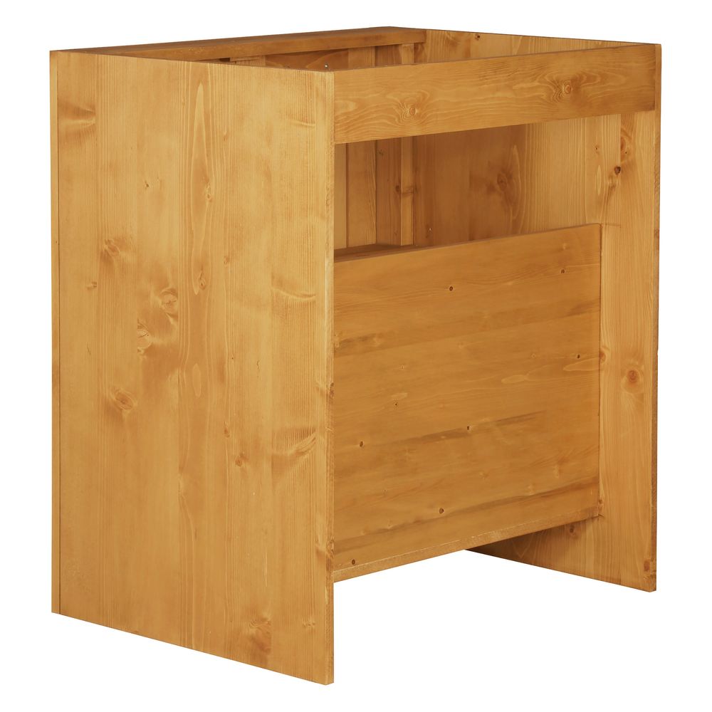 Meuble sous évier pin massif 80 cm 2 portes Aravis