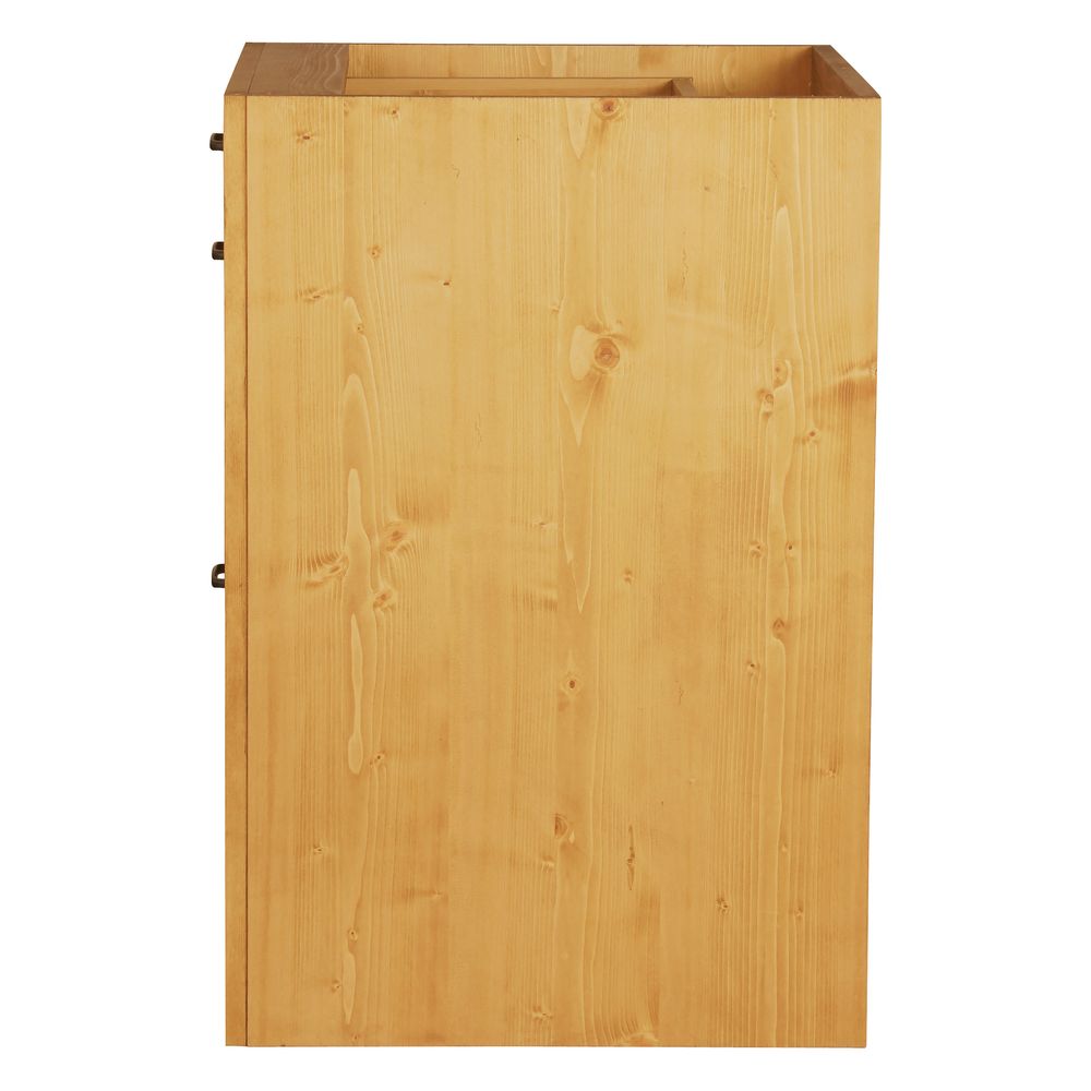 Meuble bas pin massif 60 cm 3 tiroirs ARAVIS