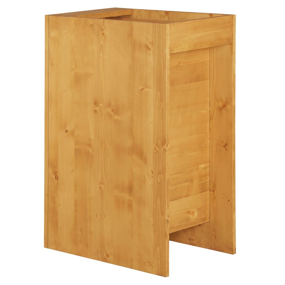 Meuble bas pin massif 40 cm 1 porte ouverture à droite 1 tiroir Aravis