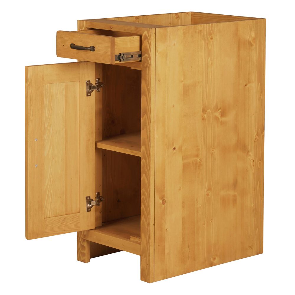 Meuble bas 40 cm 1 porte ouverture gauche, 1 tiroir ARAVIS