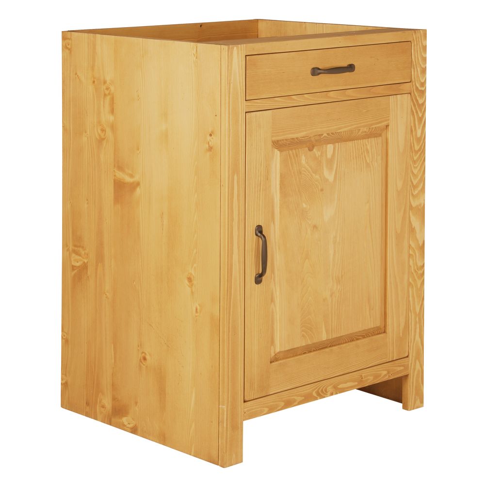 Meuble bas 60 cm 1 porte ouverture droite, 1 tiroir ARAVIS