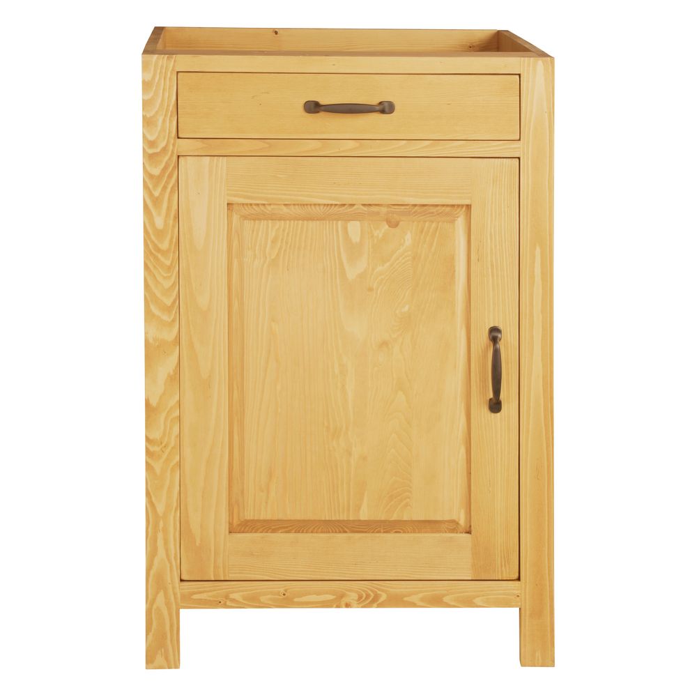 Meuble bas 60 cm 1 porte ouverture gauche, 1 tiroir ARAVIS