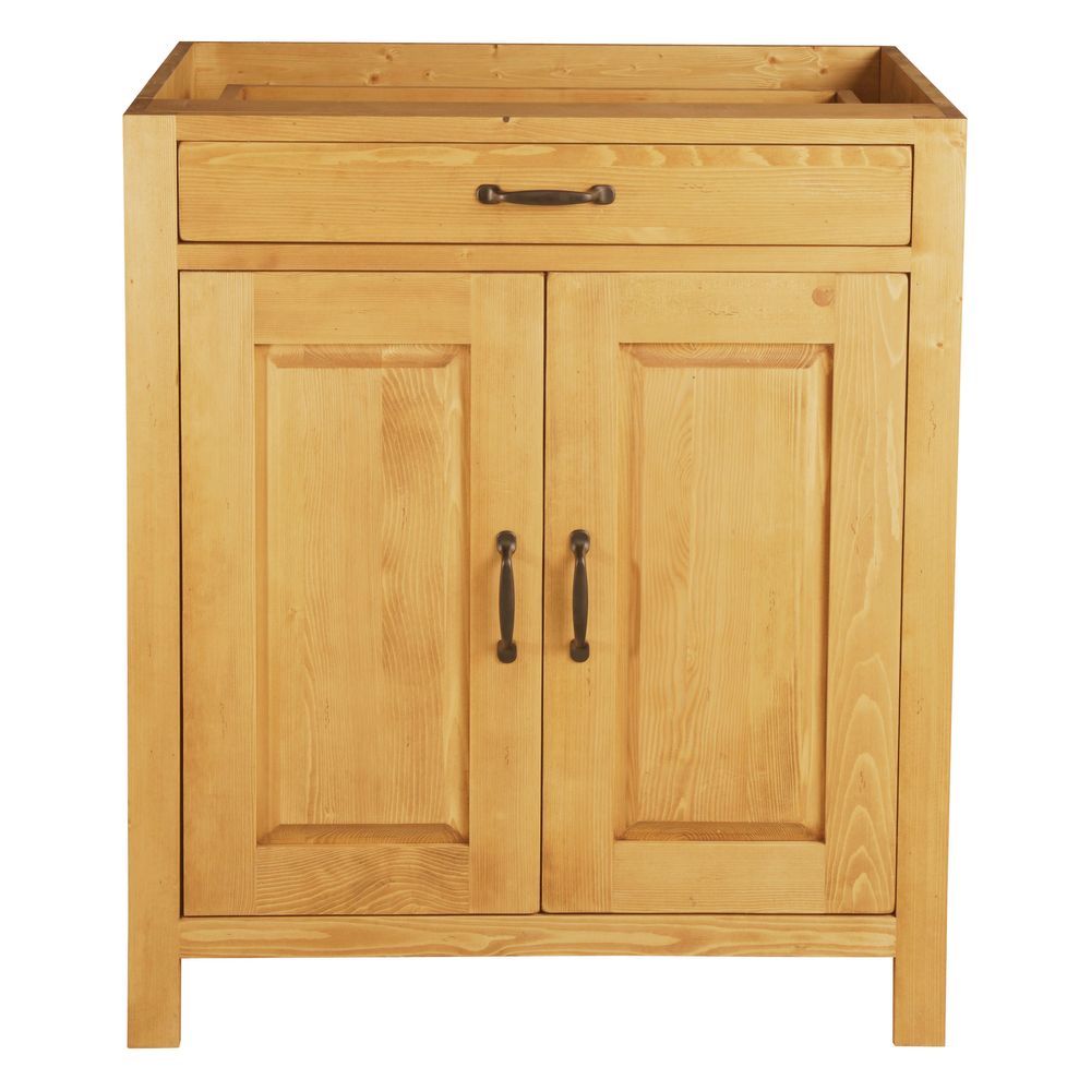 Meuble bas 80 cm 2 portes, 1 tiroir ARAVIS