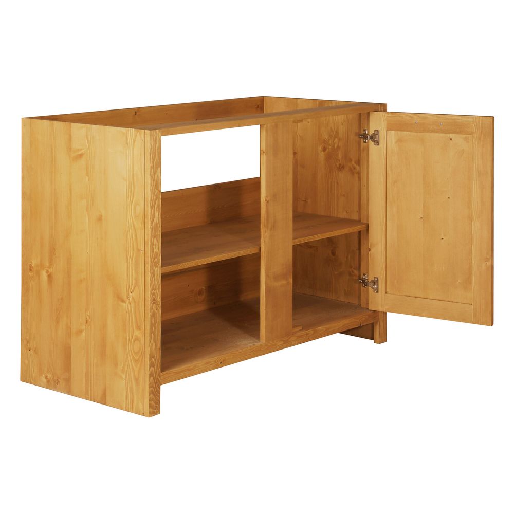 Meuble bas 120 cm angle droite 1 porte ARAVIS