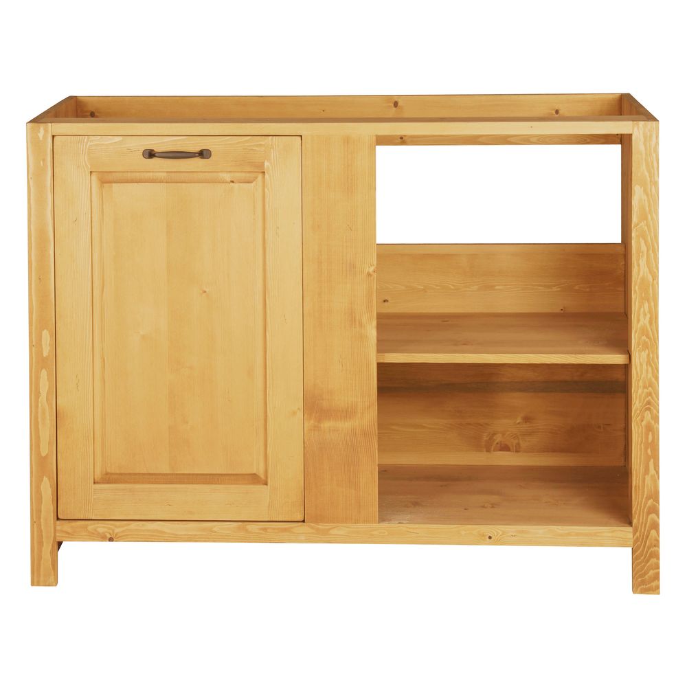 Meuble bas 120 cm angle gauche 1 porte ARAVIS