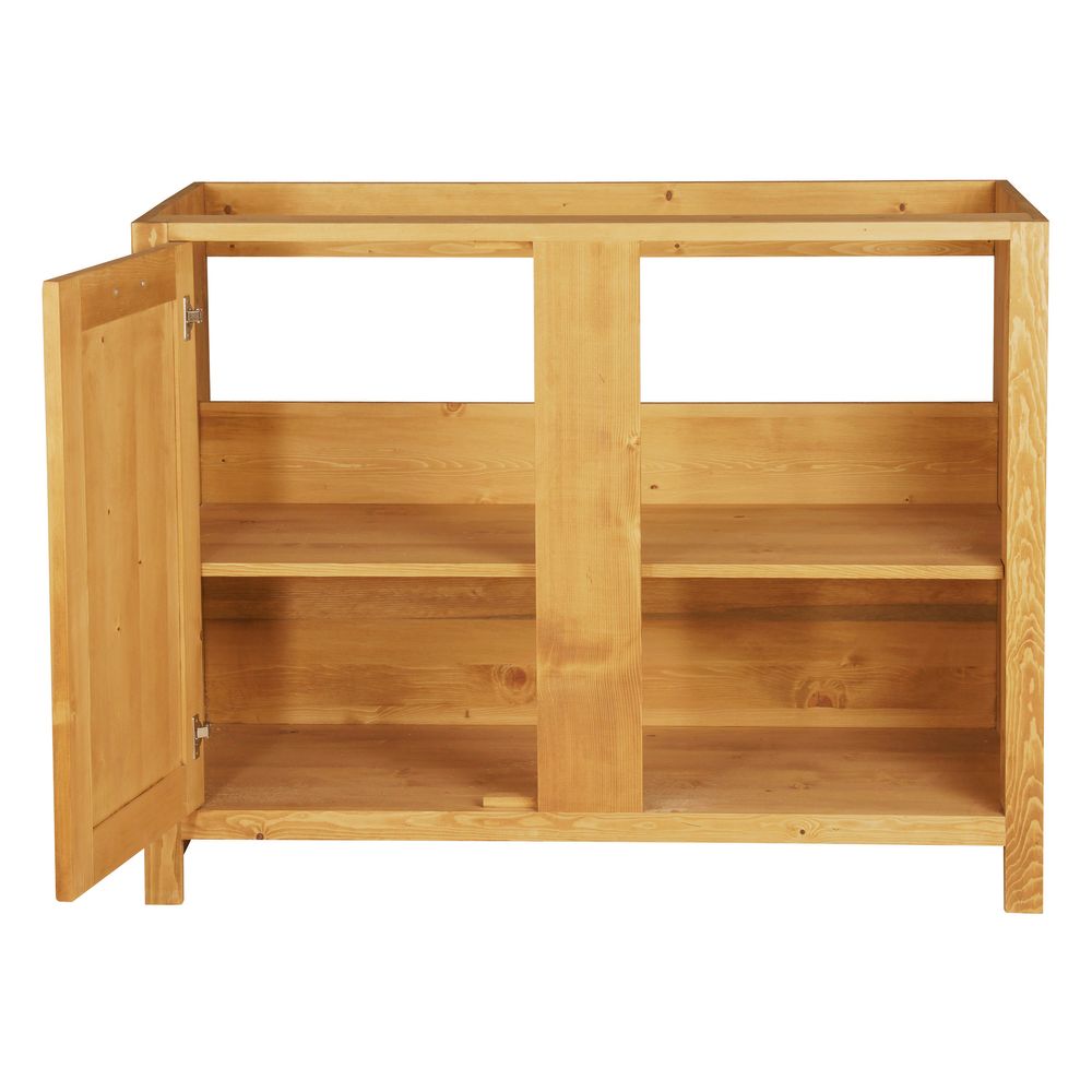 Meuble bas 120 cm angle gauche 1 porte ARAVIS