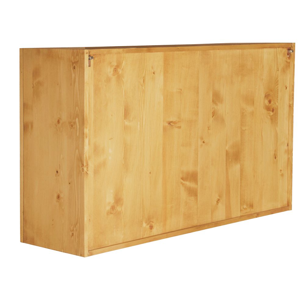 Meuble haut 120 cm 2 portes bois massif ARAVIS