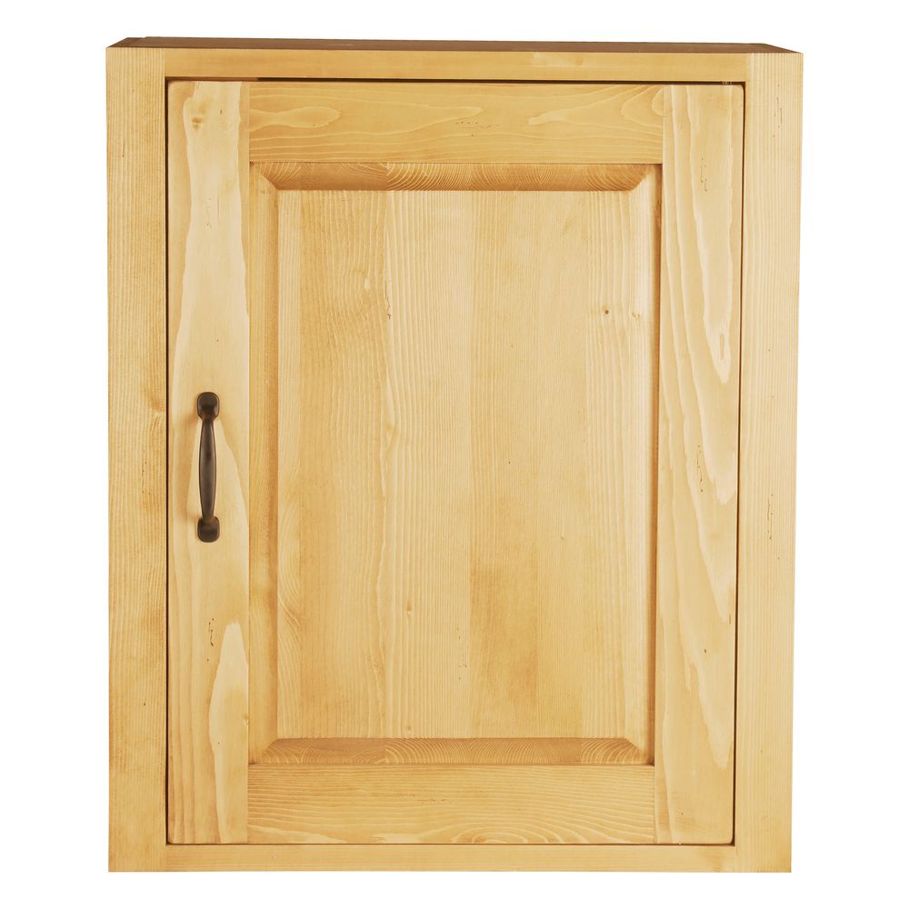 Meuble haut pin massif 60 cm 1 porte ouverture à droite Aravis