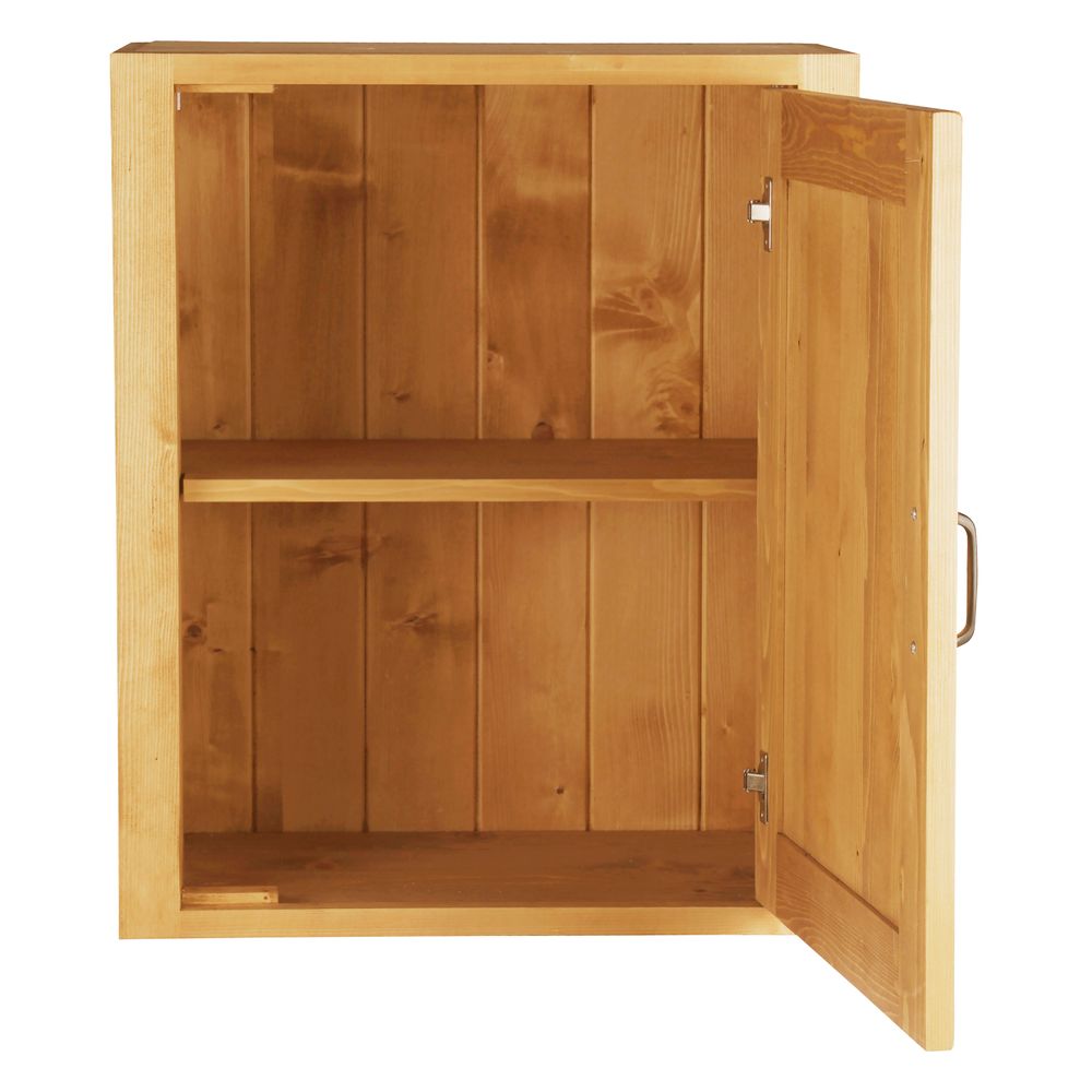 Meuble haut pin massif 60 cm 1 porte ouverture à droite Aravis