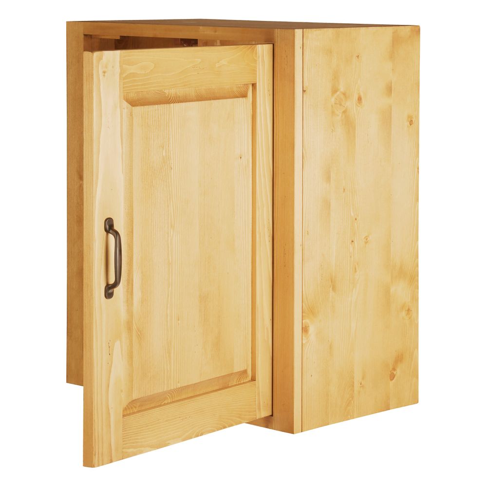 Meuble haut pin massif 60 cm 1 porte ouverture à droite Aravis