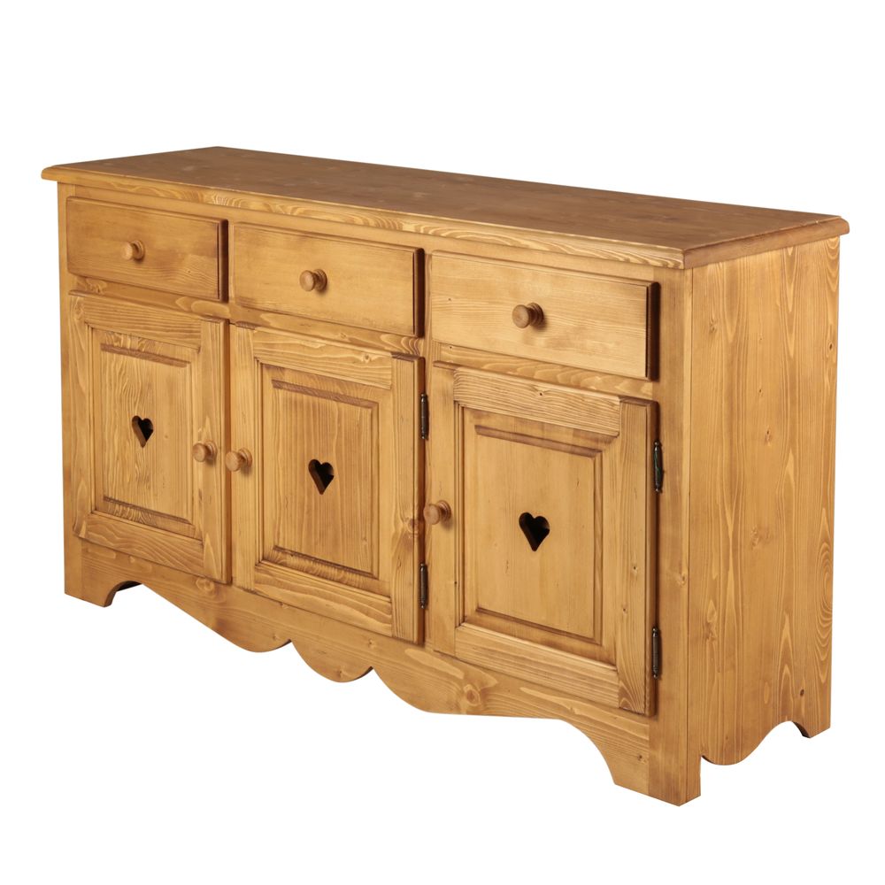 Enfilade savoyarde en épicéa massif 3 portes 3 tiroirs Aravis