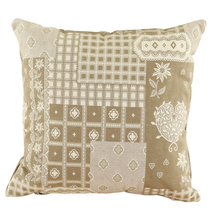 Coussin carré 40 x 40 cm Veneto taupe Aspin