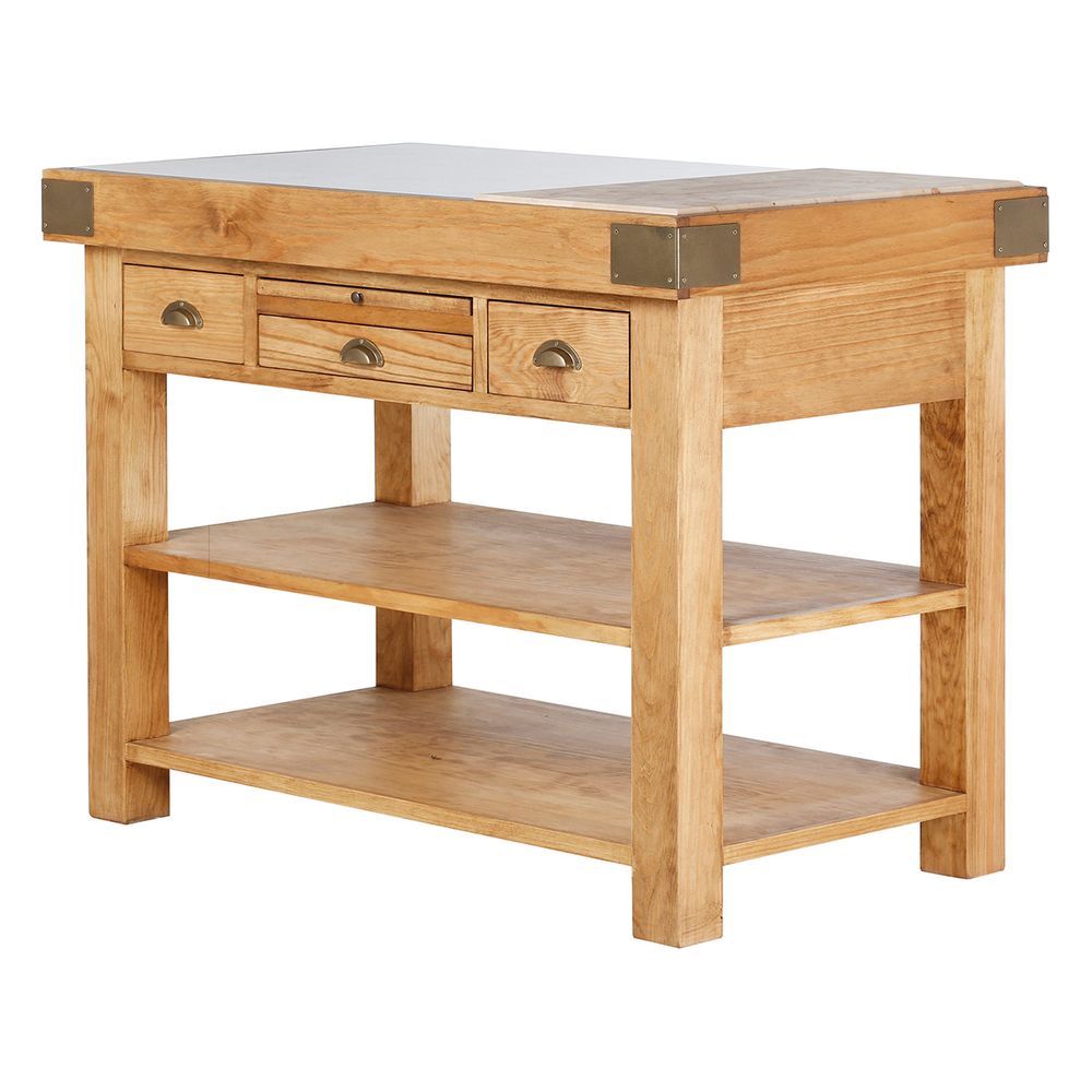 Billot de cuisine en pin massif Région