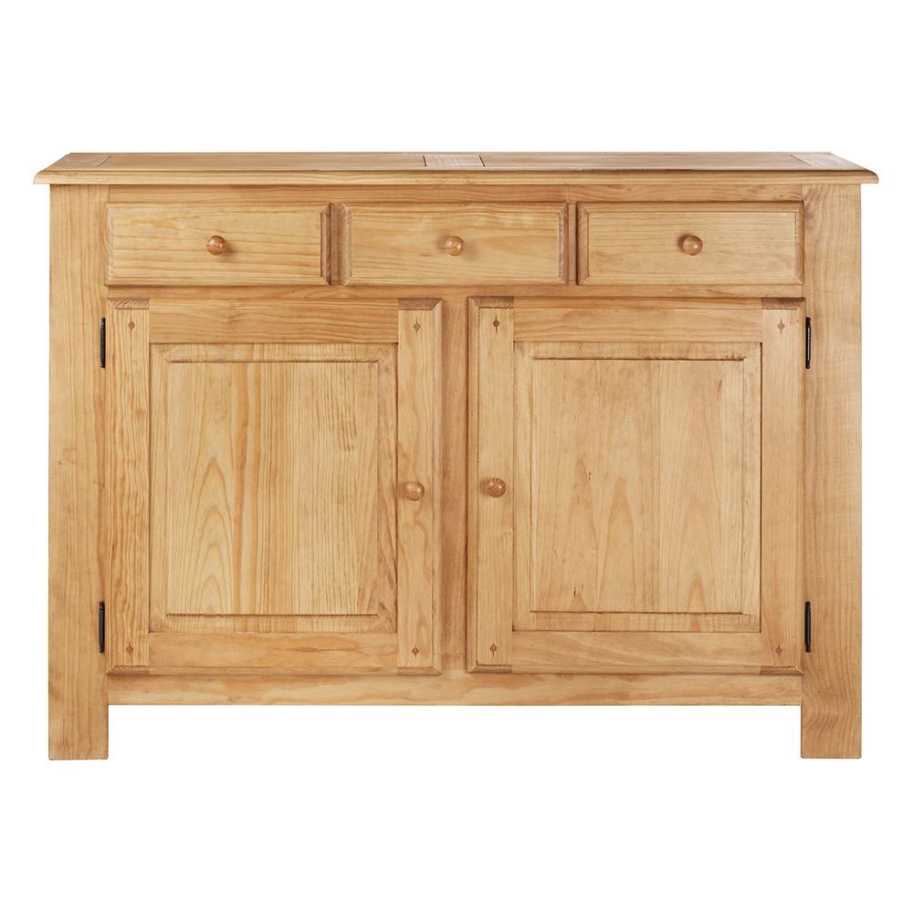 Enfilade en pin 2 portes 3 tiroirs Avoriaz