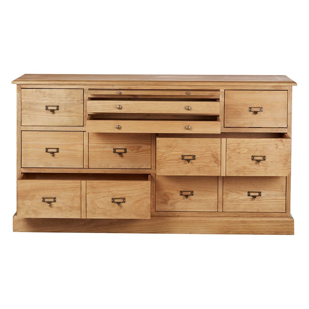 Meuble métier de rangement en pin Avoriaz