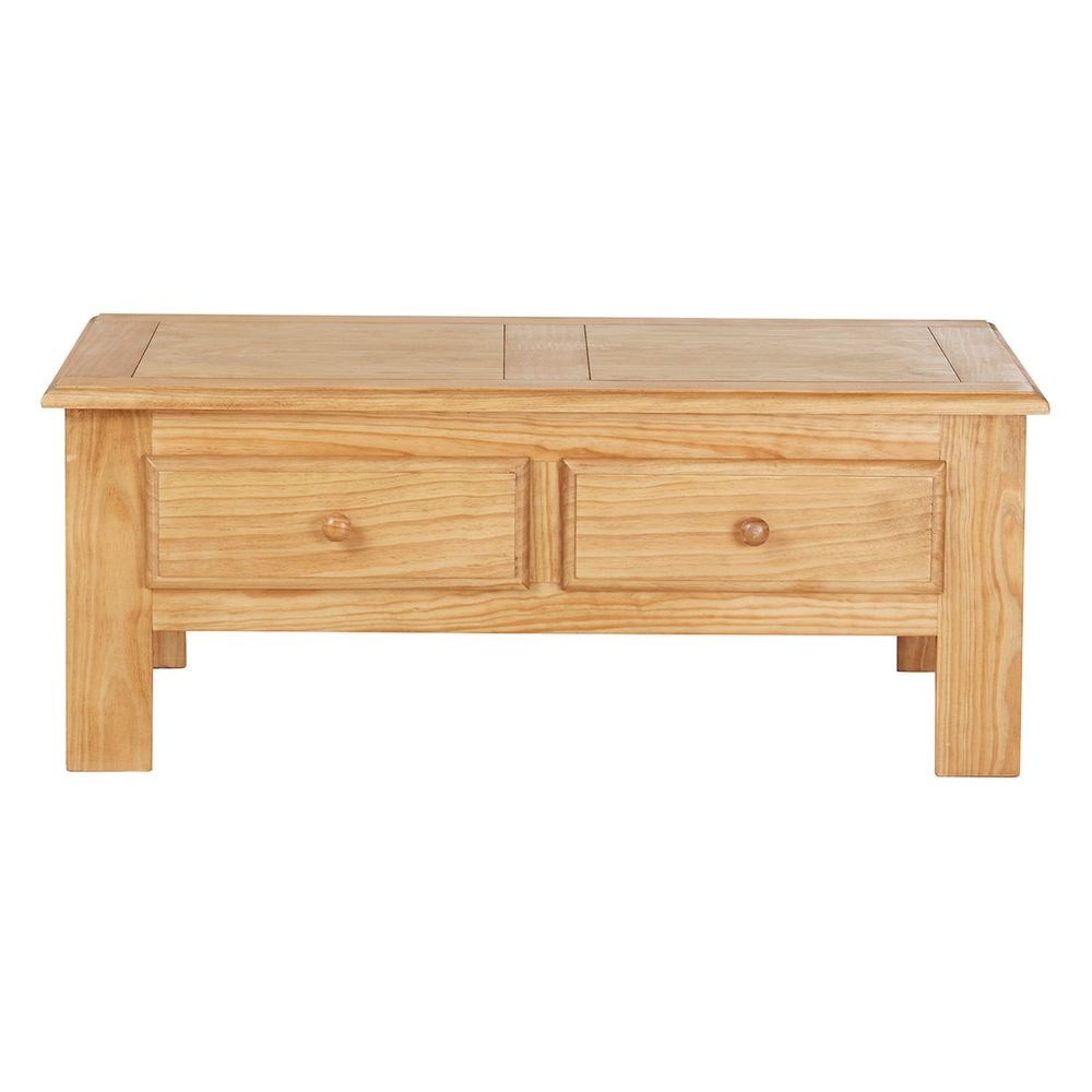 Table basse pin massif 115cm Avoriaz