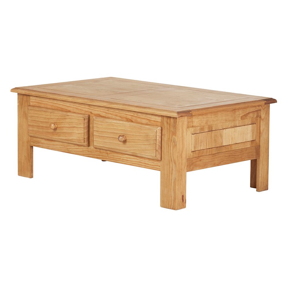 Table basse pin massif 115cm Avoriaz