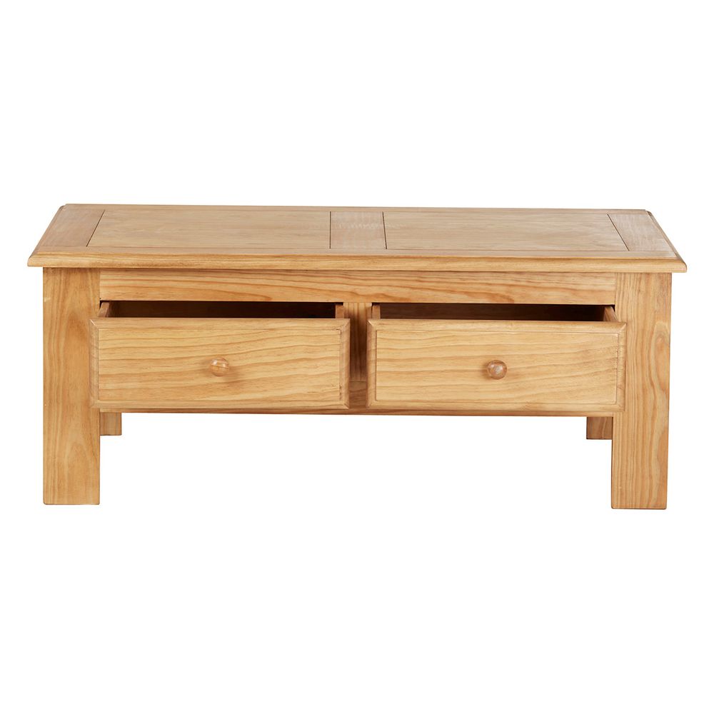 Table basse pin massif 115cm Avoriaz