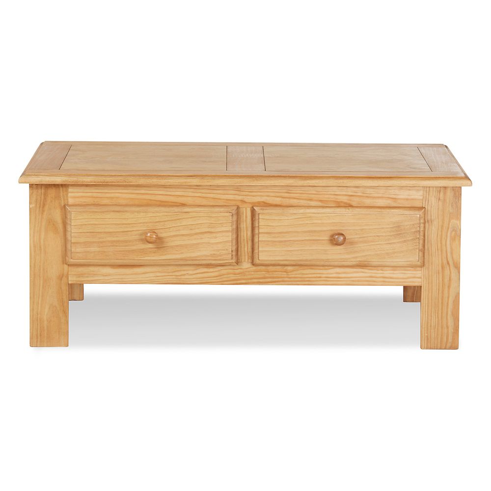 Table basse pin massif 115cm Avoriaz