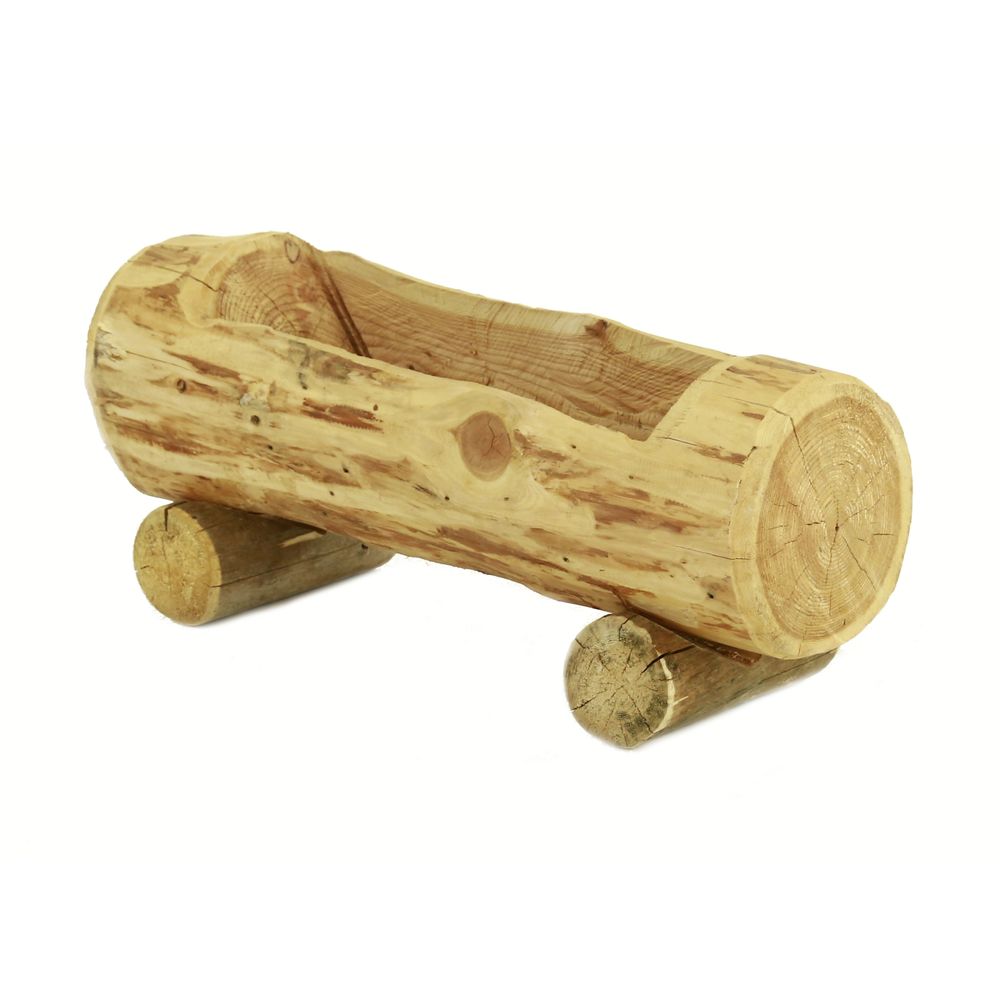 Jardinière rustique en bois 80 cm