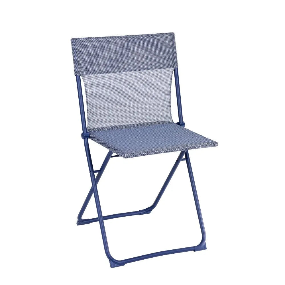 Chaise pliante ultra-compacte Balcony Batyline® Iso Bleu Indigo tube Indigo